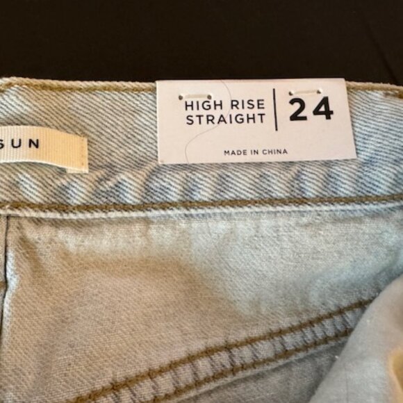 NWT PacSun High Rise Straight 90s Jeans, Size 24 - Picture 4 of 6